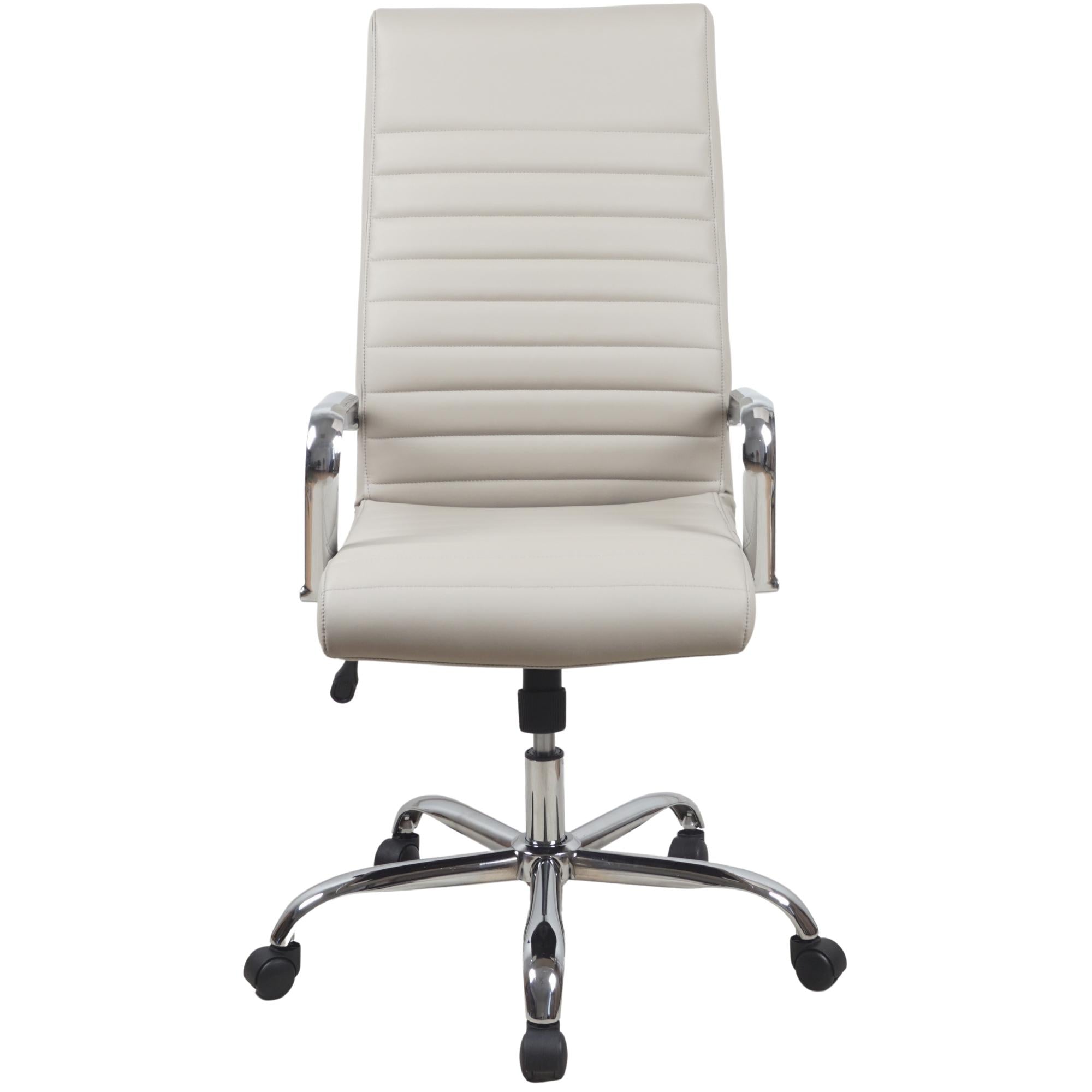 RealBiz Gen3 Modern Comfort Series High-Back LeatherPro Chair, Taupe