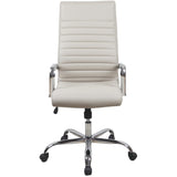 RealBiz Gen3 Modern Comfort Series High-Back LeatherPro Chair, Taupe