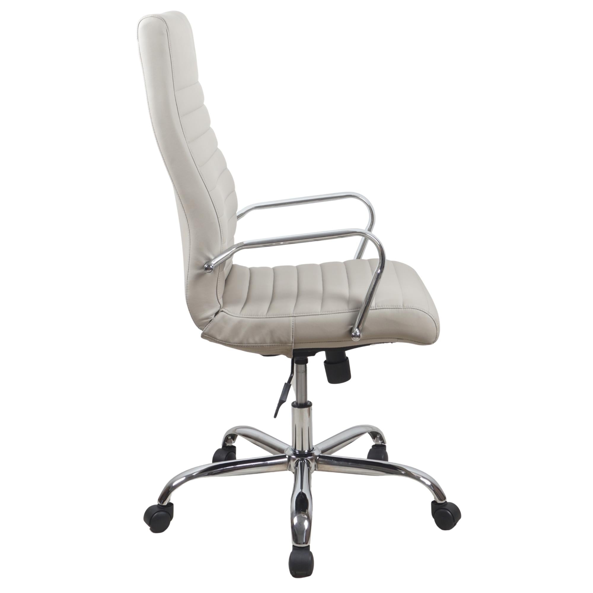 RealBiz Gen3 Modern Comfort Series High-Back LeatherPro Chair, Taupe