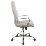 RealBiz Gen3 Modern Comfort Series High-Back LeatherPro Chair, Taupe