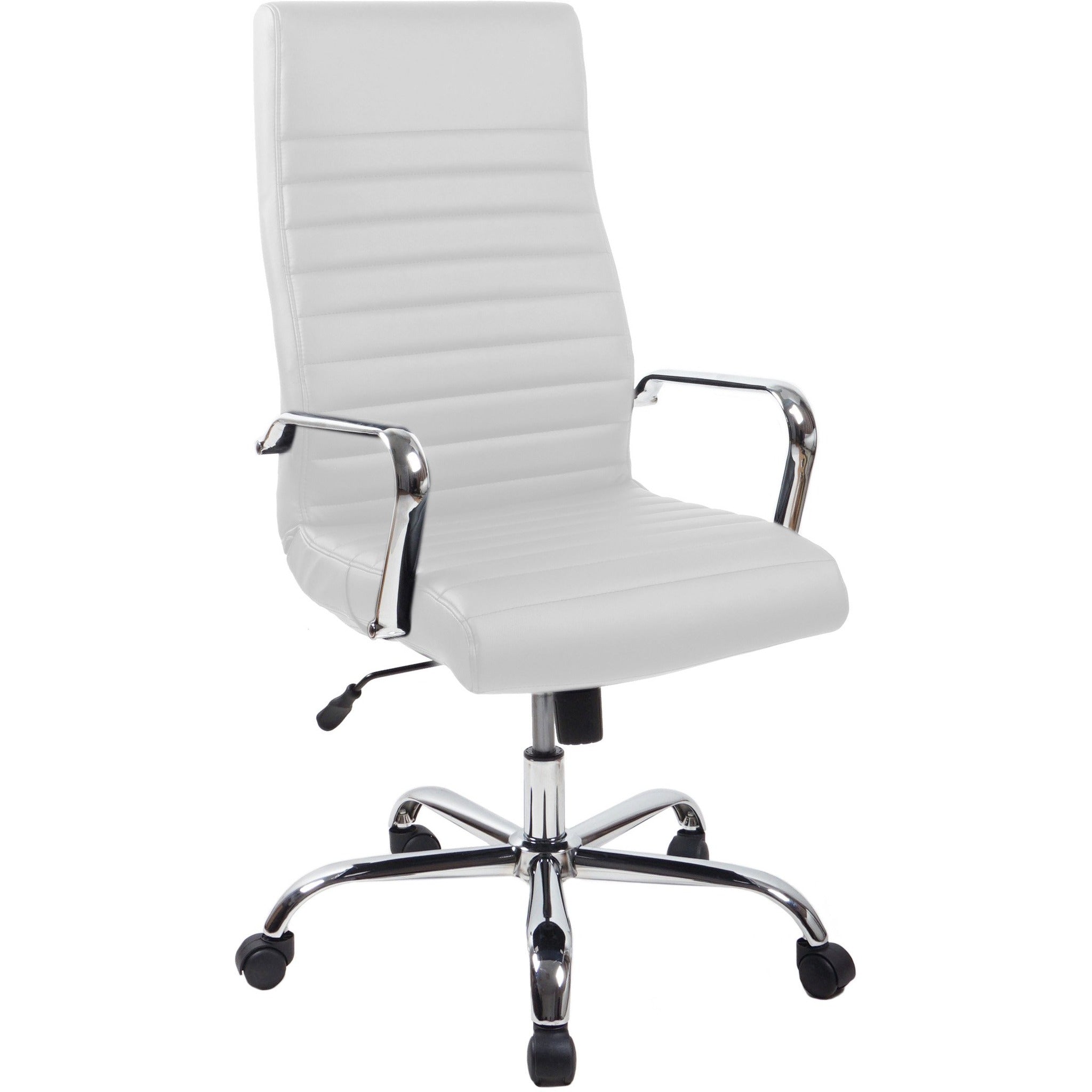 RealBiz Gen3 Modern Comfort Series High-Back LeatherPro Chair, Pure White