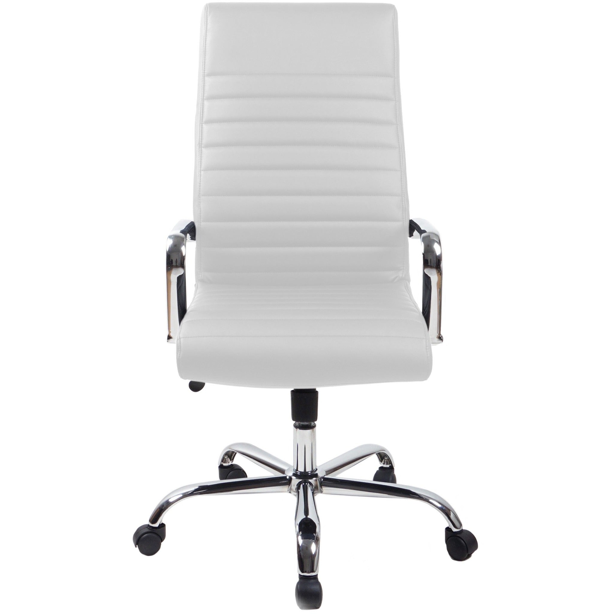 RealBiz Gen3 Modern Comfort Series High-Back LeatherPro Chair, Pure White