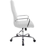 RealBiz Gen3 Modern Comfort Series High-Back LeatherPro Chair, Pure White