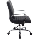 RealBiz Gen3 Modern Comfort Series Mid-Back LeatherPro Chair, Jet Black