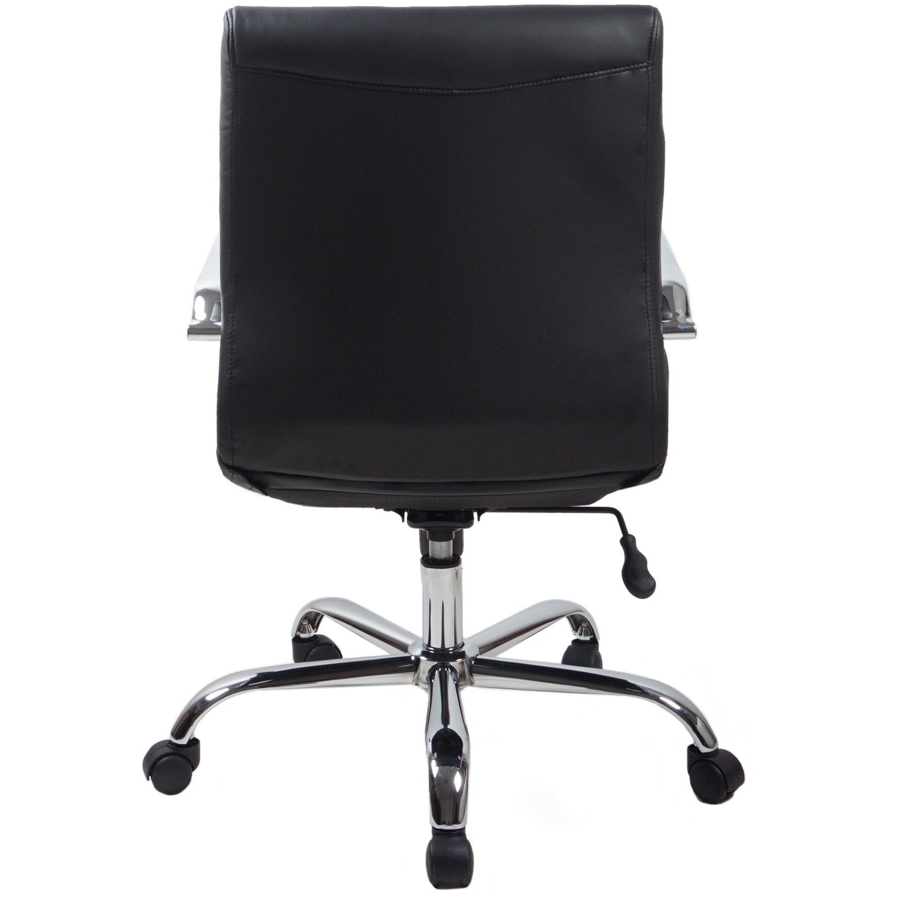 RealBiz Gen3 Modern Comfort Series Mid-Back LeatherPro Chair, Jet Black