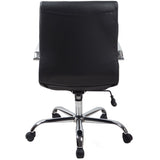 RealBiz Gen3 Modern Comfort Series Mid-Back LeatherPro Chair, Jet Black