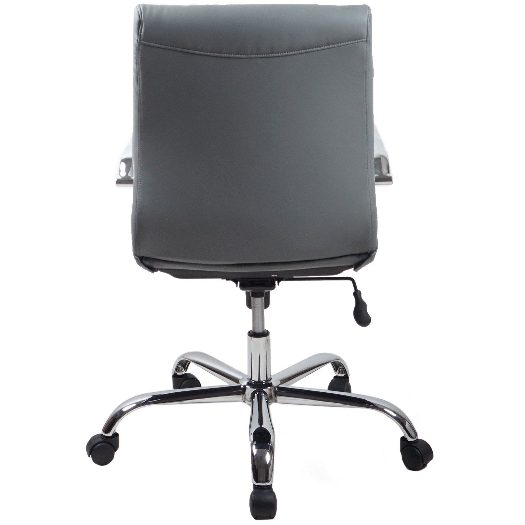RealBiz Gen3 Modern Comfort Series Mid-Back LeatherPro Chair, Stone Gray