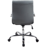 RealBiz Gen2 Modern Comfort Series Mid-Back LeatherPro Chair, Stone Gray
