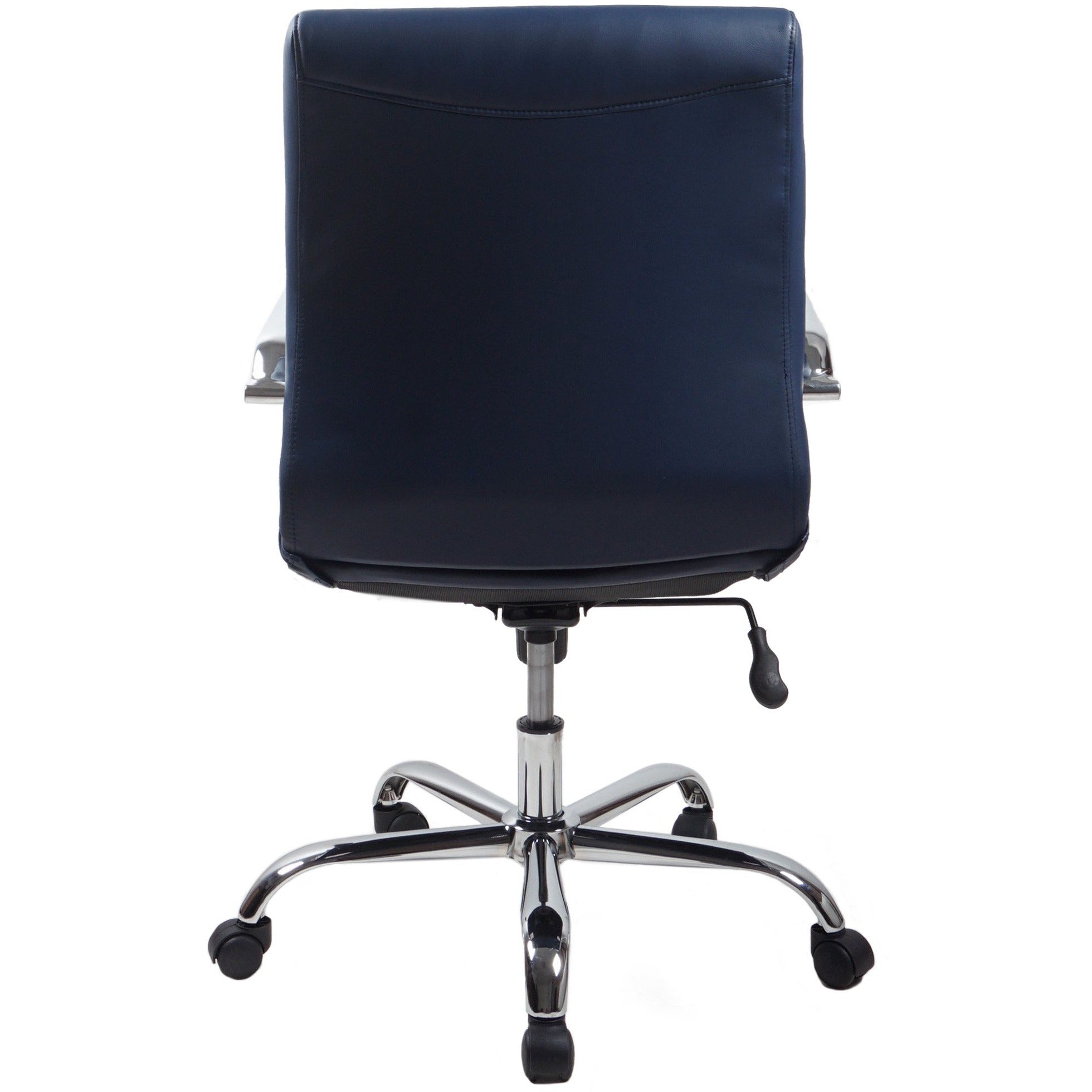 RealBiz Gen3 Modern Comfort Series Mid-Back LeatherPro Chair, Midnight Blue