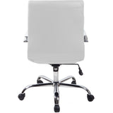 RealBiz Gen2 Modern Comfort Series Mid-Back  LeatherPro Chair, Pure White