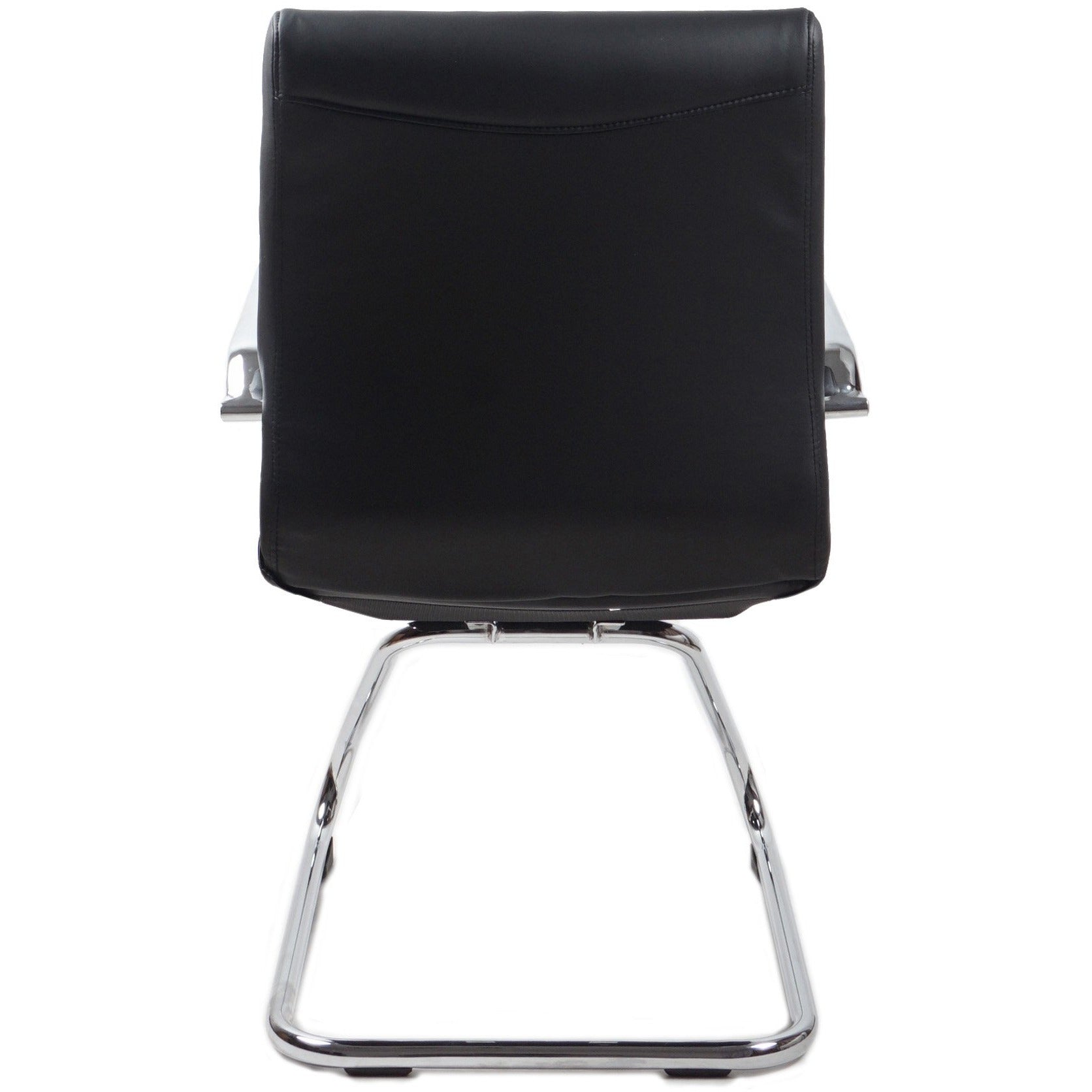 RealBiz Gen3 Modern Comfort Series Visitor LeatherPro Chair, Jet Black