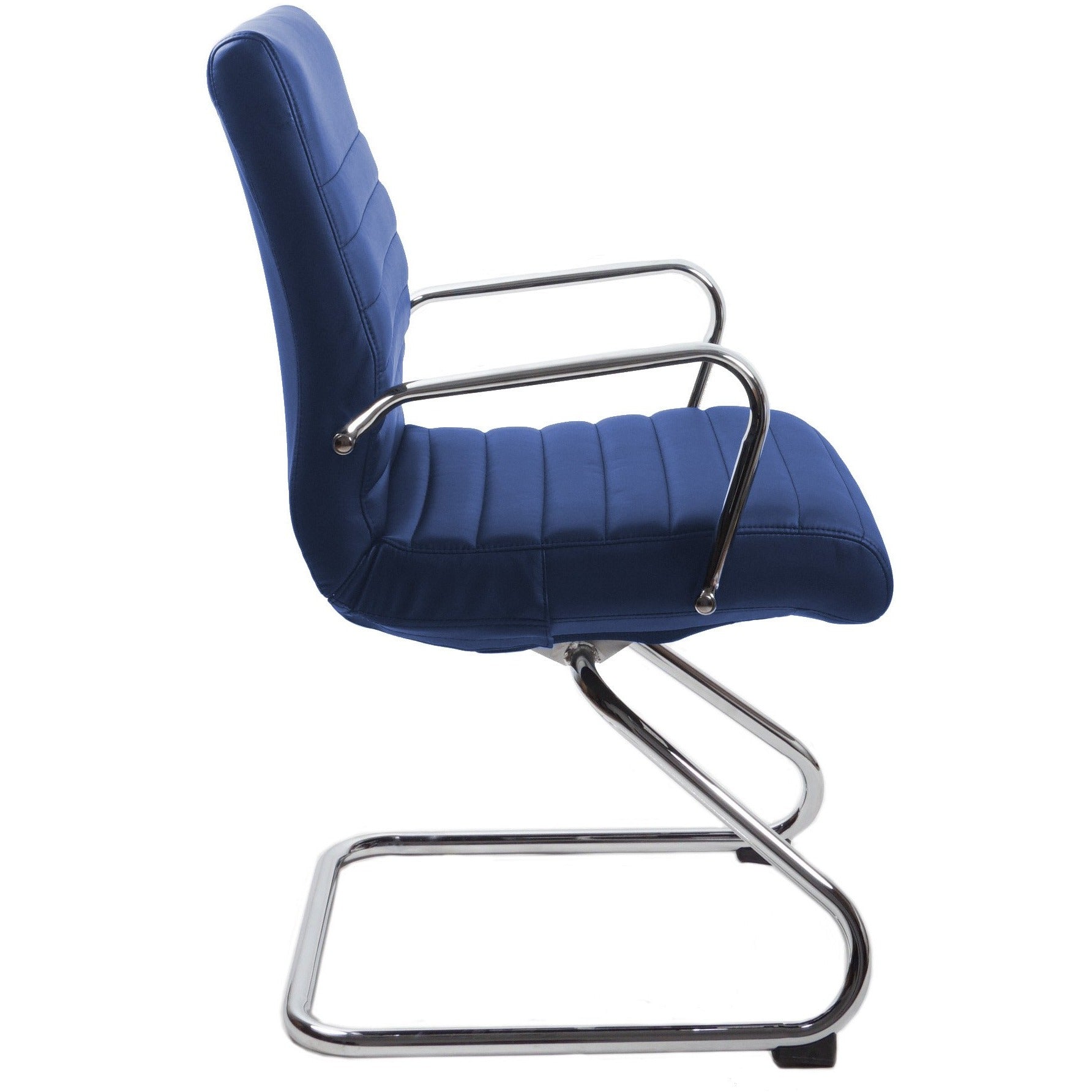 RealBiz Gen3 Modern Comfort Series Visitor LeatherPro Chair, Midnight Blue