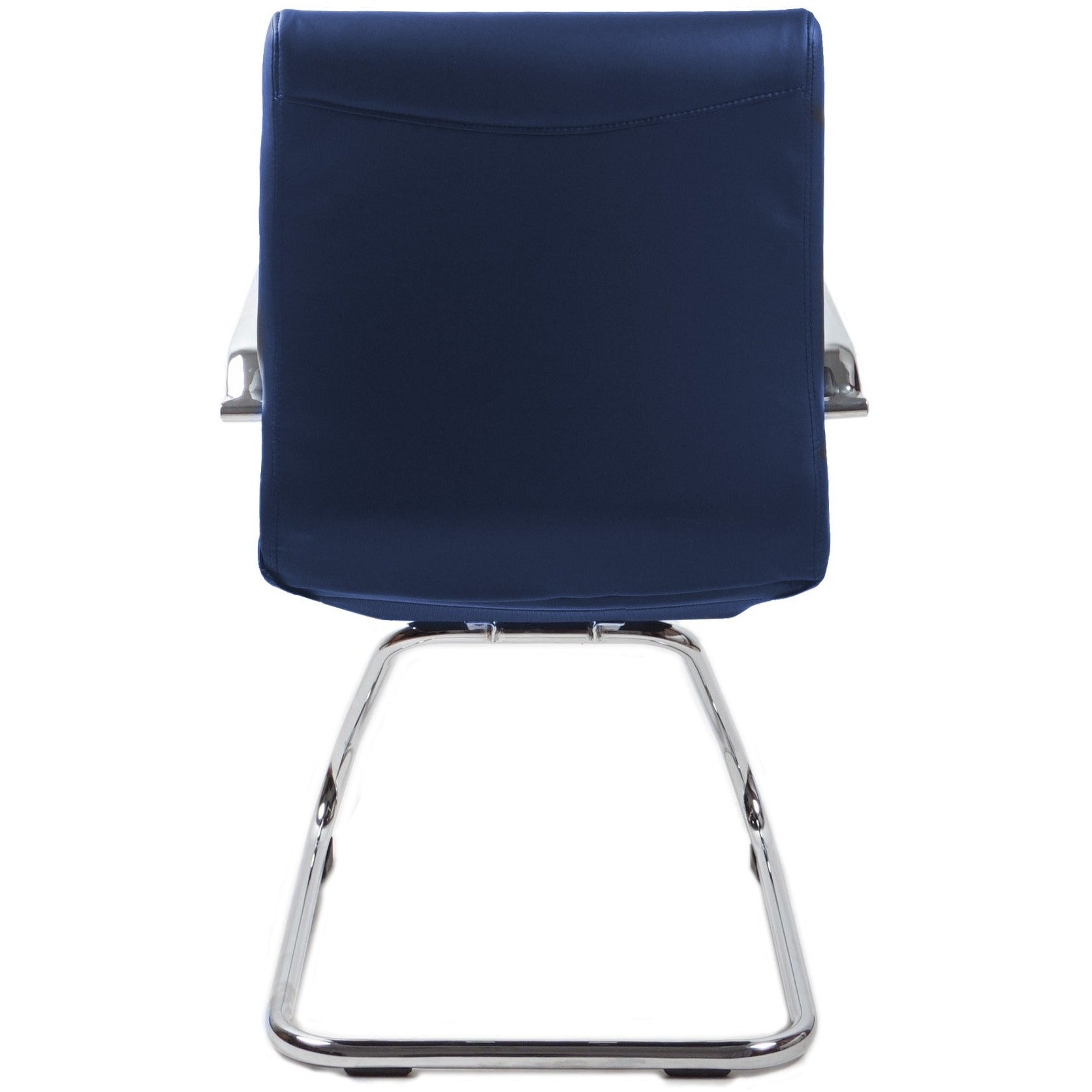 RealBiz Gen3 Modern Comfort Series Visitor LeatherPro Chair, Midnight Blue