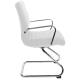 RealBiz Gen2 Modern Comfort Series Visitor LeatherPro Chair, Pure White