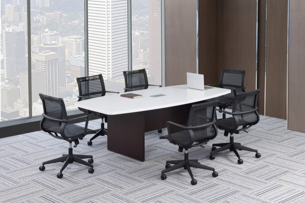 Empresario Boat Shaped Laminate Conference Table