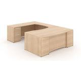 Chiarezza Double Pedestal U-Shaped Desk