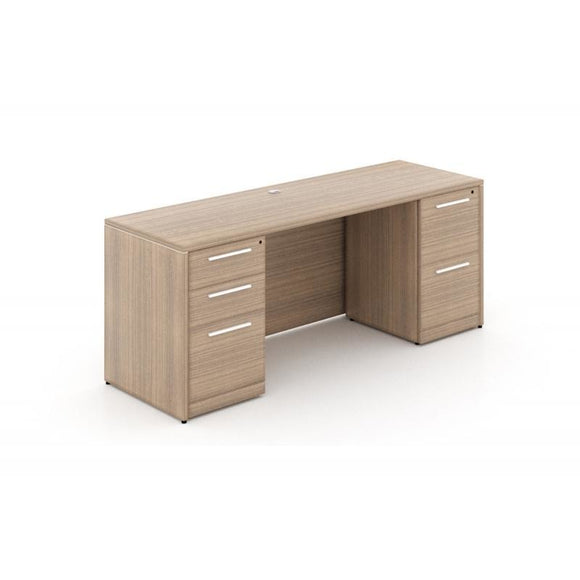 Chiarezza Double Pedestal Straight Desk