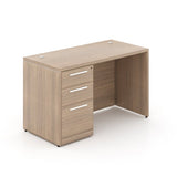 Chiarezza Rectangular Desk Shell with Laminate Modesty Panel