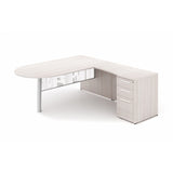 Chiarezza L-Shaped Desk with Bullet End