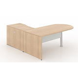 Chiarezza L-Shaped Desk with Bullet End