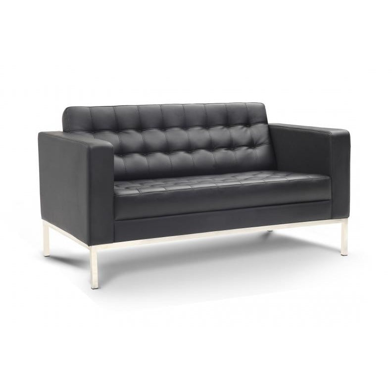 Chiarezza Luxe Love Seat, Bonded Leather