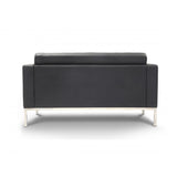 Chiarezza Luxe Love Seat, Bonded Leather