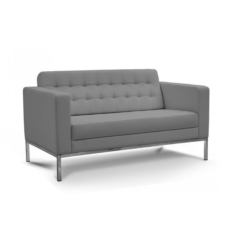 Chiarezza Luxe Love Seat, Bonded Leather
