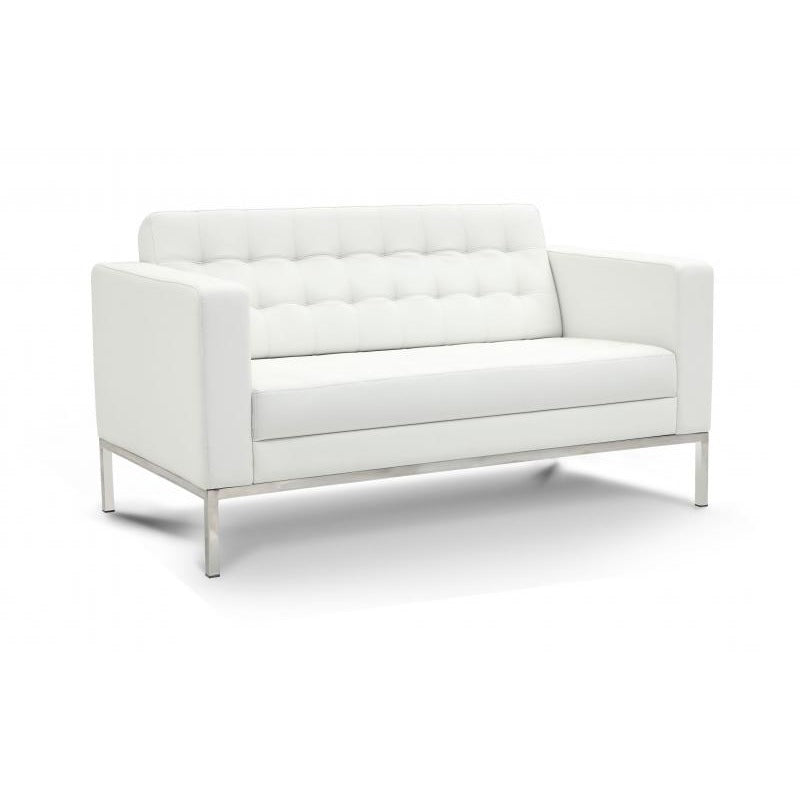 Chiarezza Luxe Love Seat, Bonded Leather