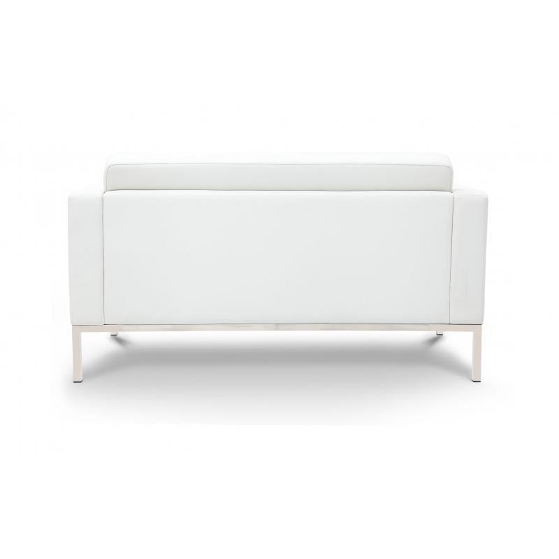 Chiarezza Luxe Love Seat, Bonded Leather