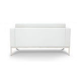 Chiarezza Luxe Love Seat, Bonded Leather