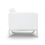 Chiarezza Luxe Love Seat, Bonded Leather