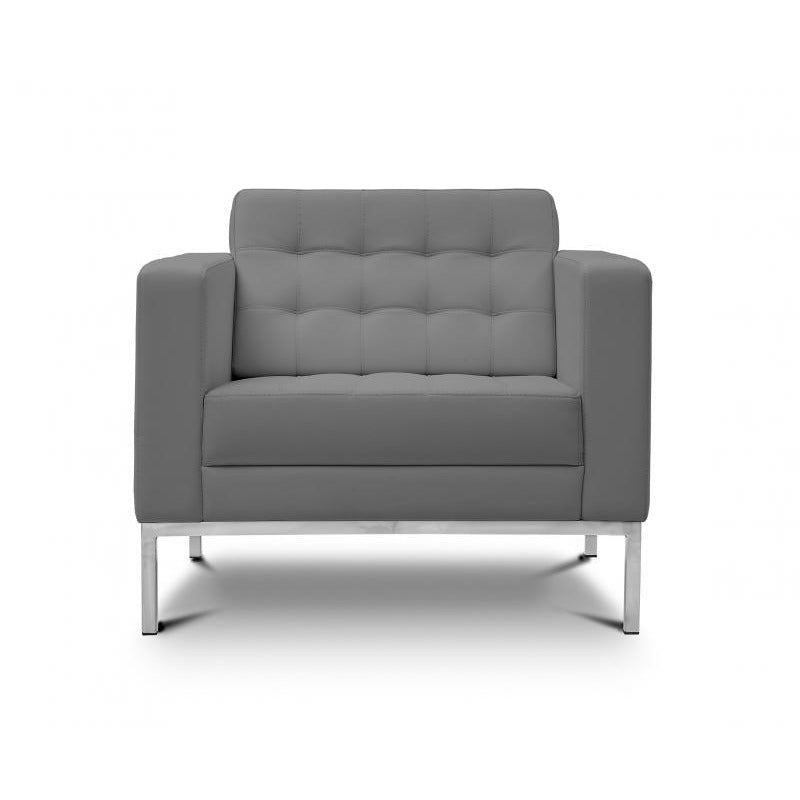 Chiarezza Luxe Lounge Chair, Bonded Leather