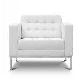 Chiarezza Luxe Lounge Chair, Bonded Leather