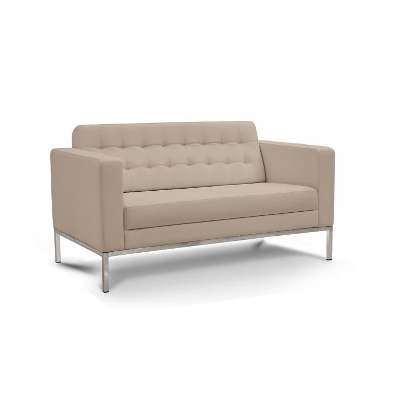 Chiarezza Luxe Love Seat, Bonded Leather