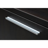 Chiarezza L-Shaped Desk with Glass Modesty Panel