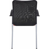 Weston Mesh Stackable Visitor Chair, Red