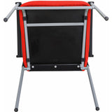 Weston Mesh Stackable Visitor Chair, Red
