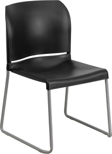 Samson Series Full Back Contoured Stack Chair with Sled Base