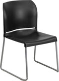 Samson Series Full Back Contoured Stack Chair with Sled Base