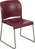 Samson Series Full Back Contoured Stack Chair with Sled Base