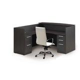 Chiarezza Reception Desk with Laminate Transaction Counter