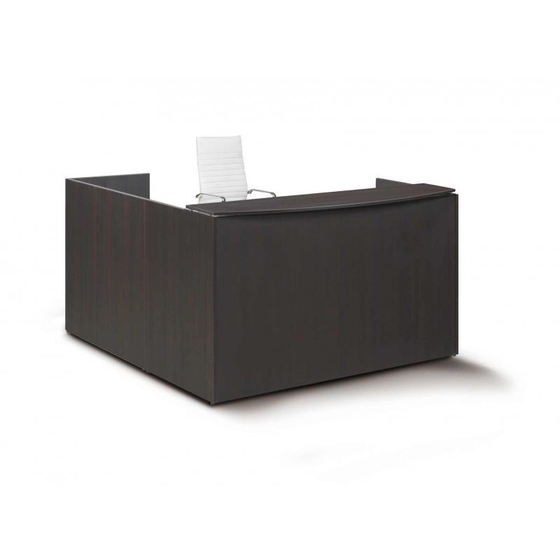 Chiarezza Reception Desk with Laminate Transaction Counter