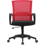Haley II Ergonomic Mesh Task Chair, Rouge Red