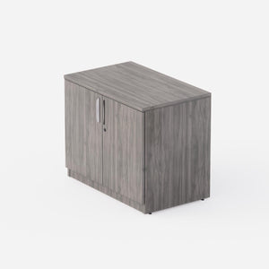 Sheridan One-Shelf 36"W Storage Cabinet, Stone Gray