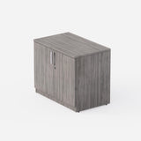 Sheridan One-Shelf 36"W Storage Cabinet, Stone Gray