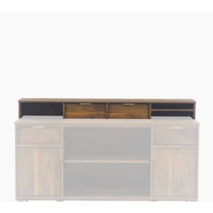 (Scratch & Dent) Sauder Outlet Clifford Place Organizer Hutch, Grand Walnut