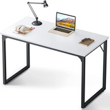 Coleshome Computer Desk 31", Modern Simple Style Desk for Home Office, Sturdy Writing Desk,White