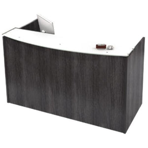 Empresario Reception Desk Shell with Glass Counter Top