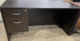 (Used) Alera Rectangular Desk with Box/File Pedestal, Espresso