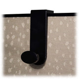 Advantus Over-the-panel Single Garment Hook, 1 Hook, Plastic, Black